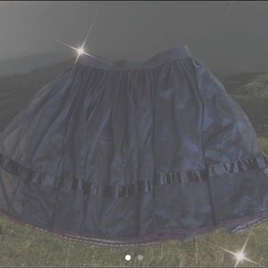 🕷🕸black layered lace skirt